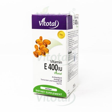 VITOTAL VITAMINA E 400 UI, 30 CAPSULAS