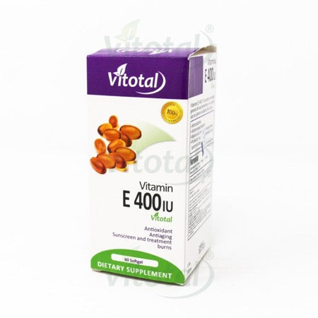 VITOTAL VITAMINA E 400 UI, 60 CAPSULAS