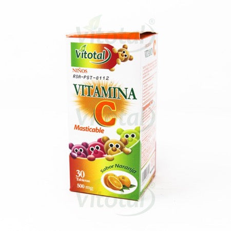 VITOTAL VITAMINA C TABLETAS MASTICABLES NIÑOS