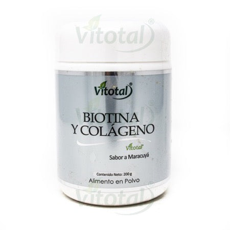 VITOTAL ALIMENTO EN POLVO BIOTINA COLÁGENO